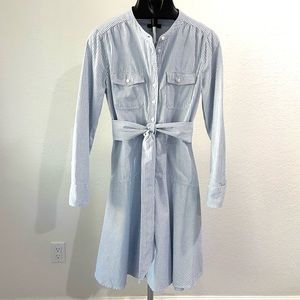J. CREW Oxford Cotton A-line Shirtdress